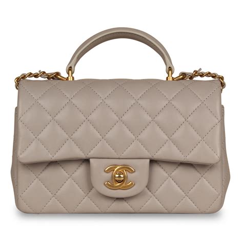 chanel mini flap bag gray|Flap Bags .